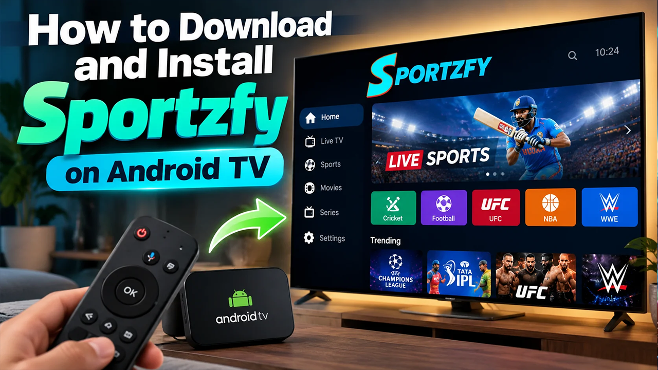 How to Download and Install Sportzfy on Android TV