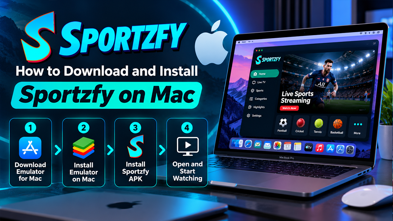 How to Download and Install Sportzfy on Mac